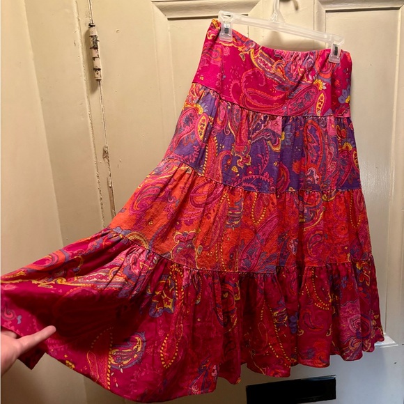 Lauren Ralph Lauren, boho peasant skirt, excellent condition, linen, small size - Picture 6 of 7